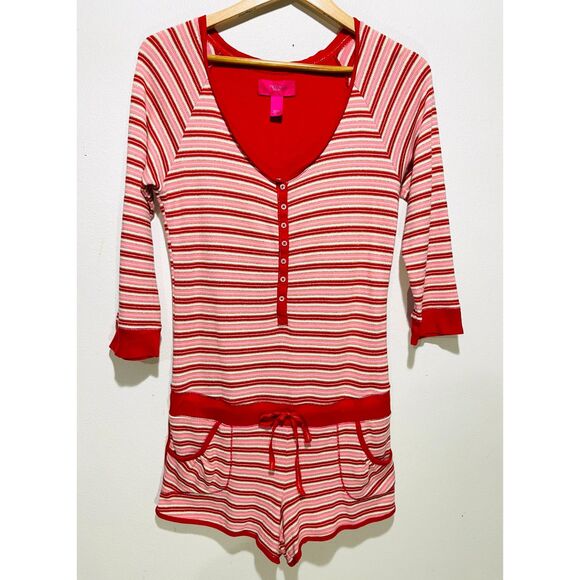 Victoria's Secret pajamas Y2K stripes pink granola girl comfy stretchy women M - Picture 2 of 6